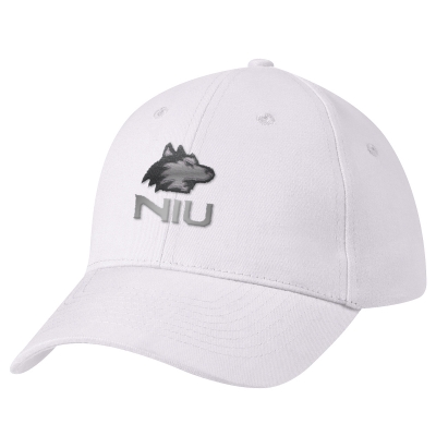 6 panel embroidered brushed cotton cap